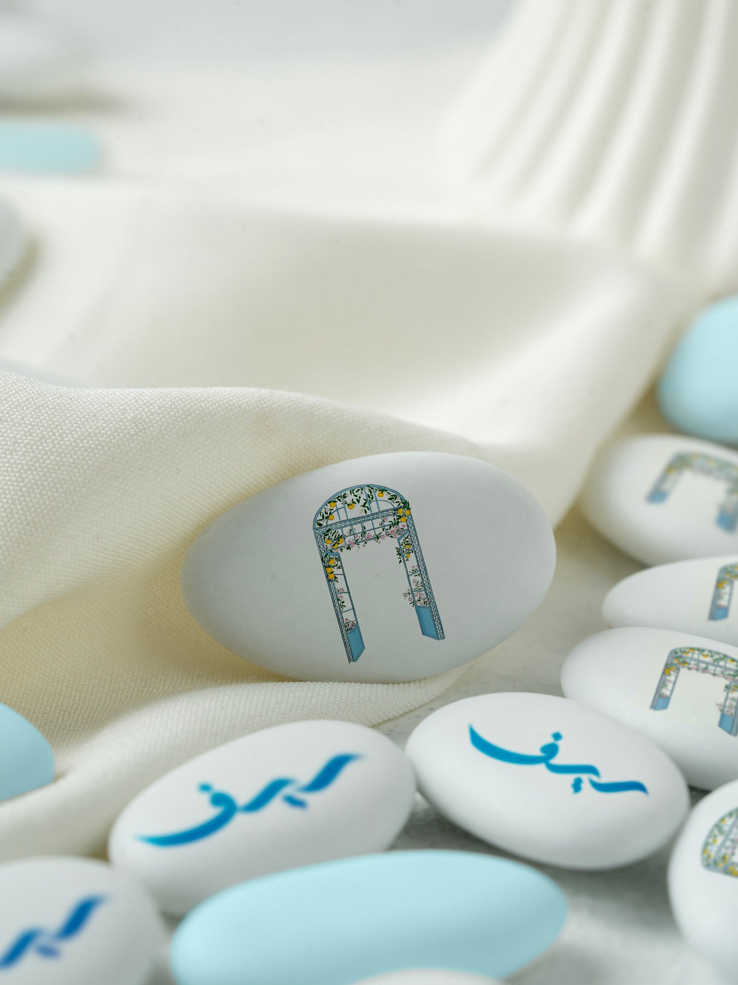 White Customize chocolate