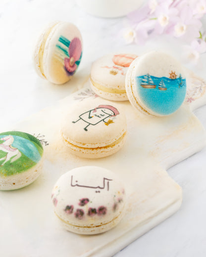 Personalized Print Macarons