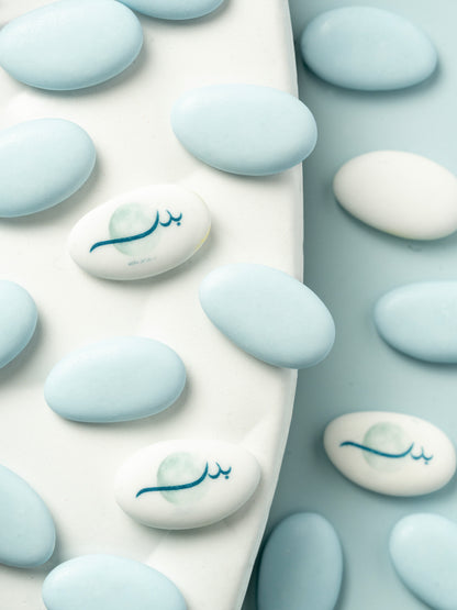 White Customize chocolate