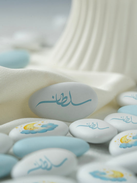 White Customize chocolate